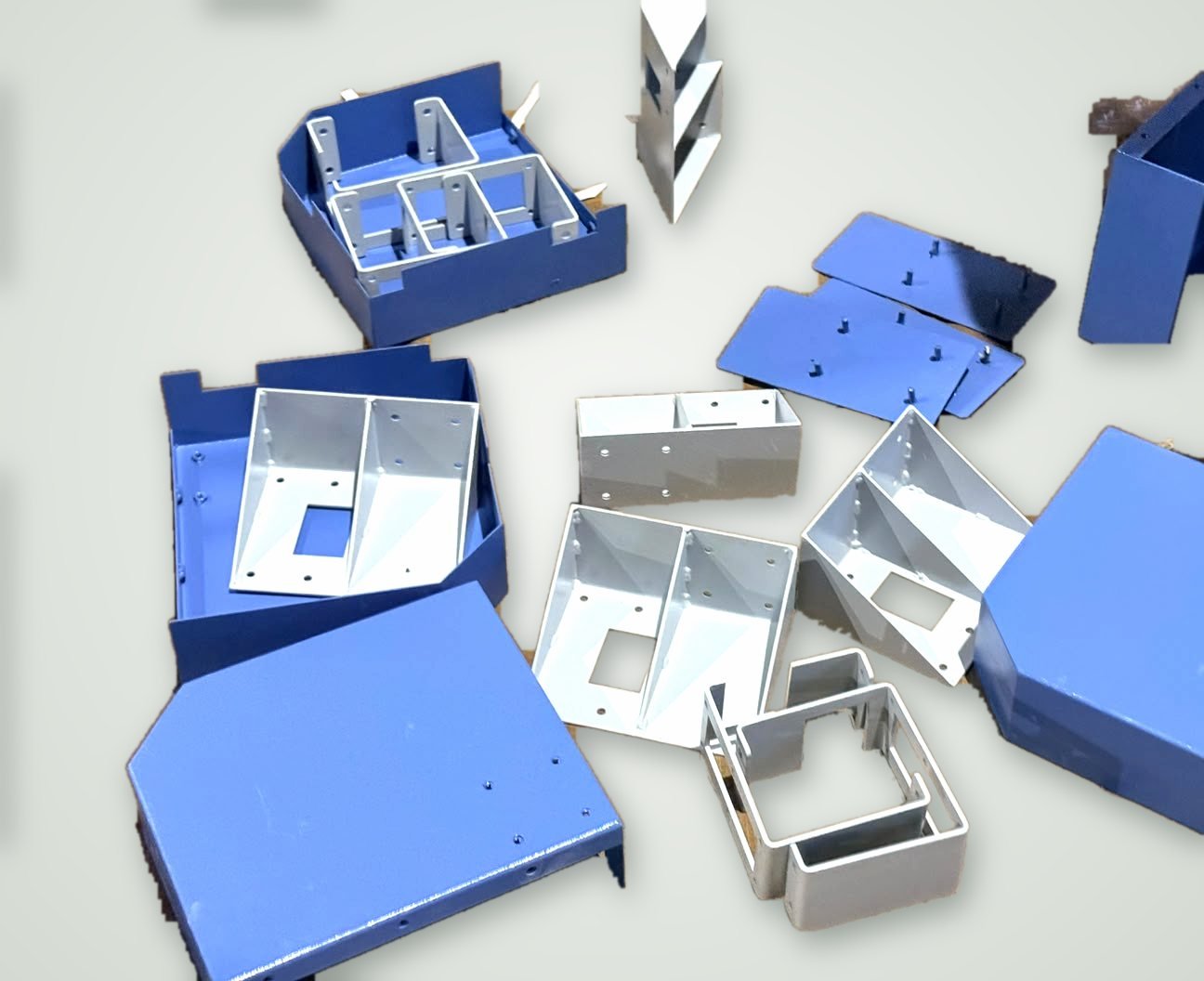 Sheet metal enclosures and brackets made by Dream Three