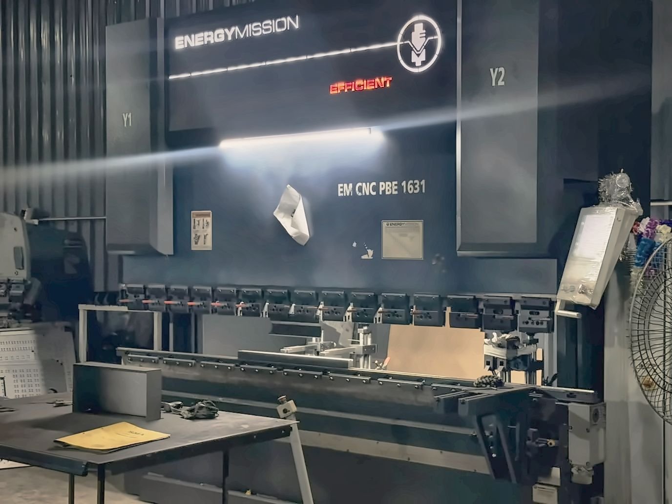CNC press brake in the Dream Three workshop